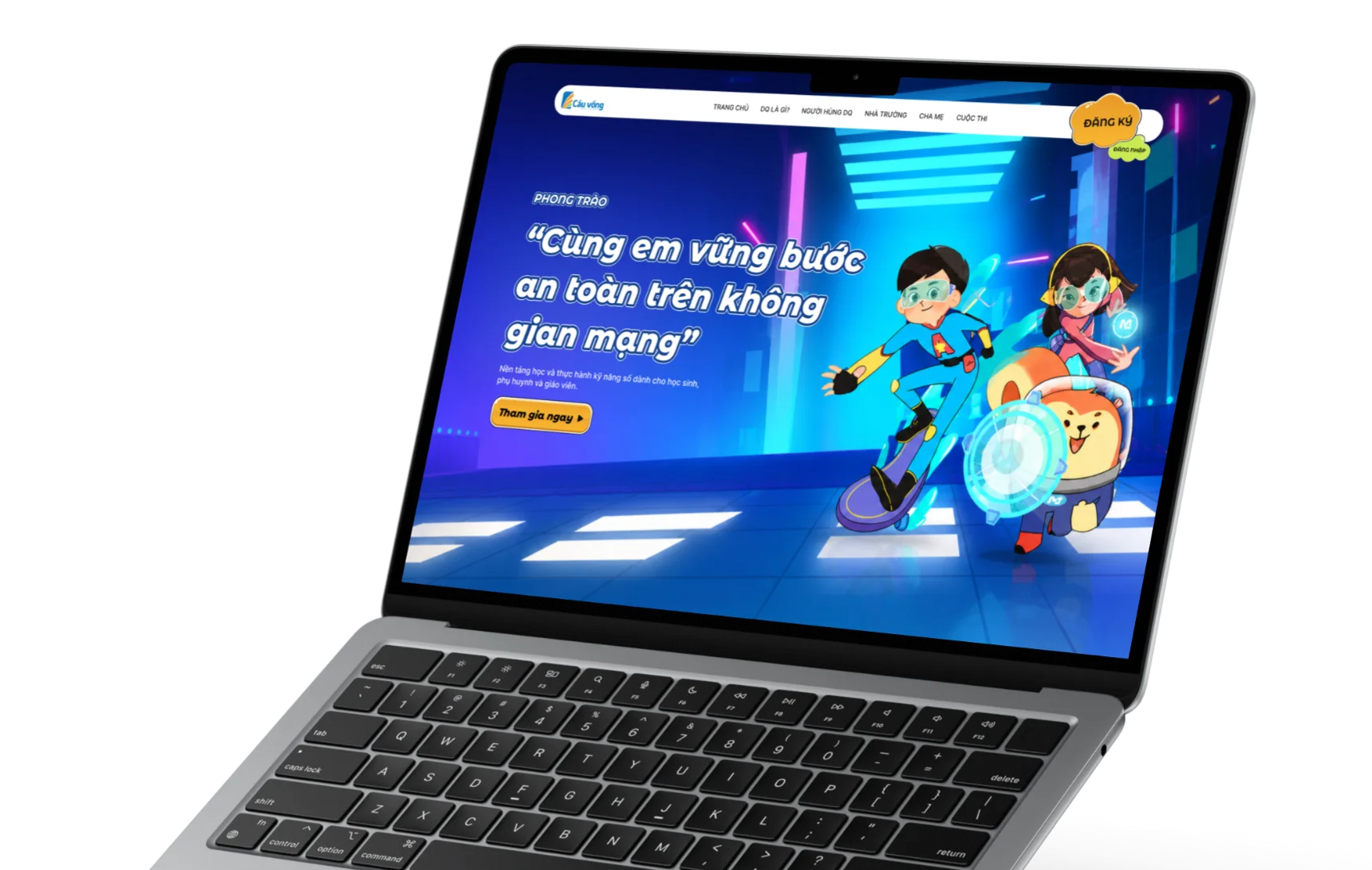 Giao diện học trực tuyến